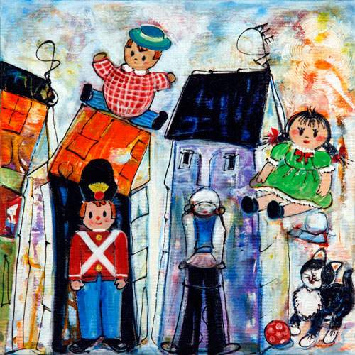 På vej uden sine tøjdyr