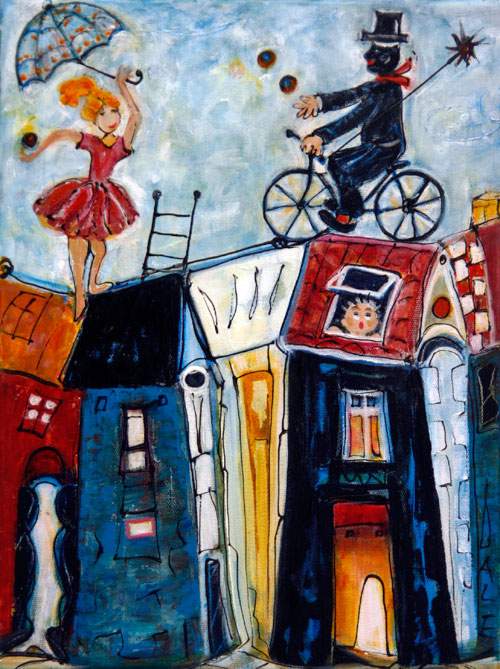 Baggårdsminder - Boldspil på tagryggen