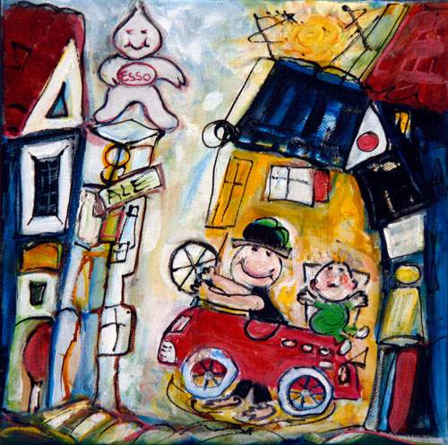 Sæbekassebil i gården