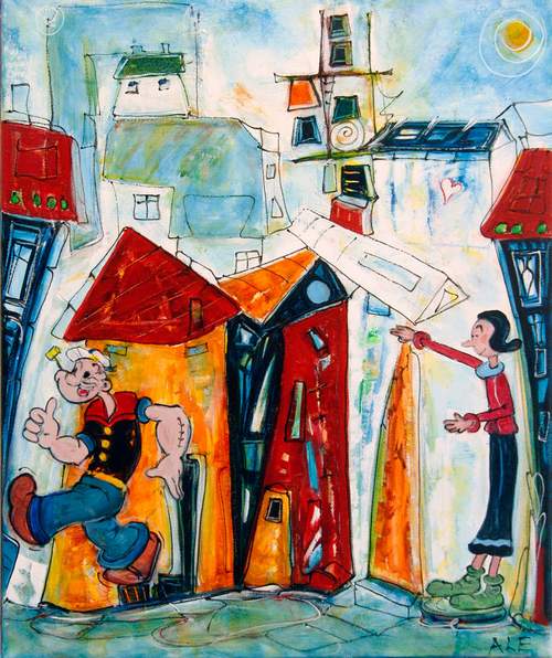 Olivia og Skræk kom forbi baggården