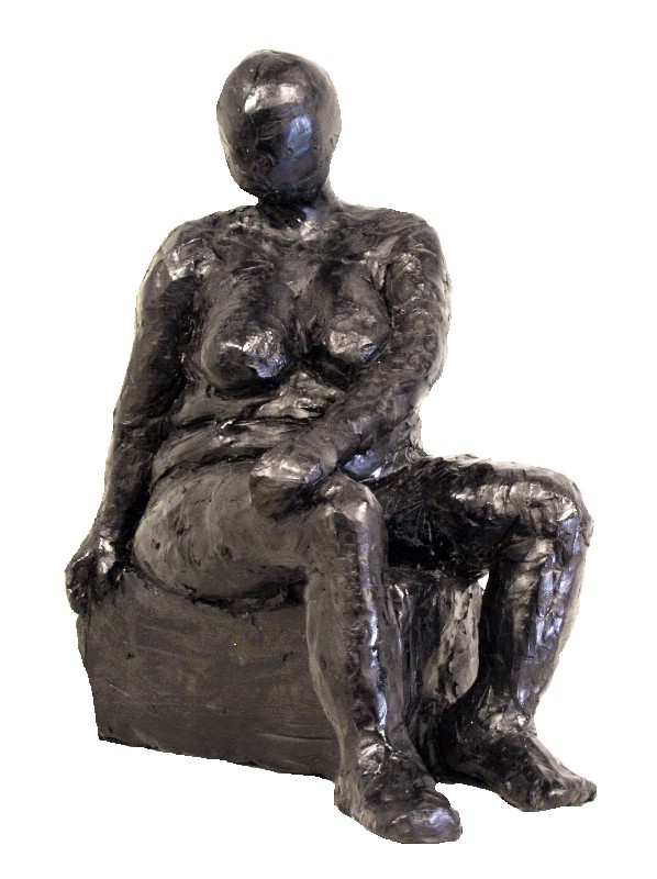 Kraftig kvinde på klods