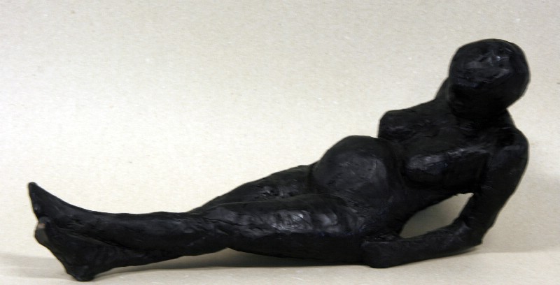 Liggende gravid kvinde