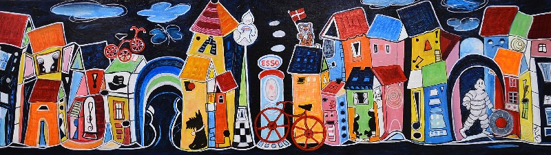 Natte vinter fest i gaden