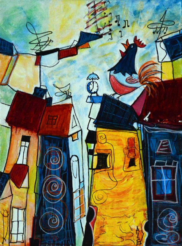 Baggård med afstand