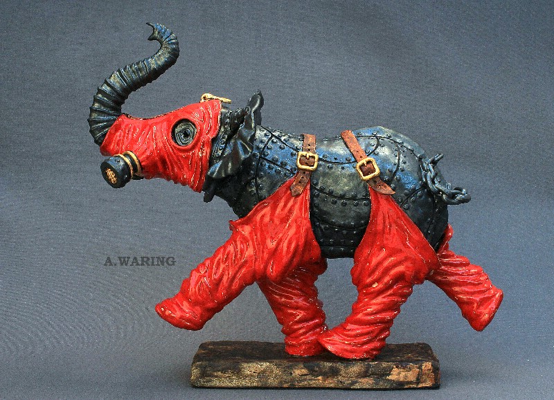 African Elephant In Waders