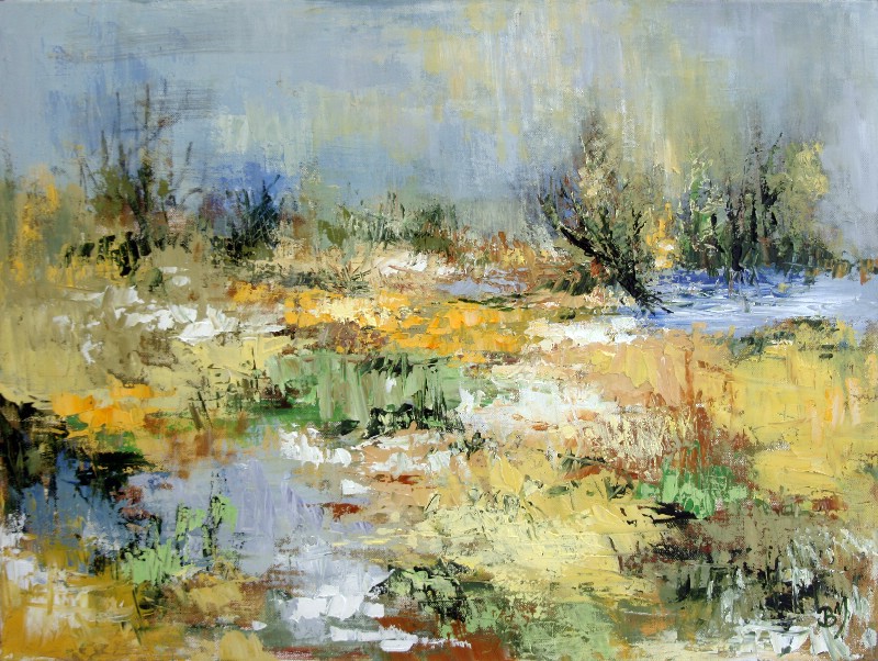 Landskab med indsøer