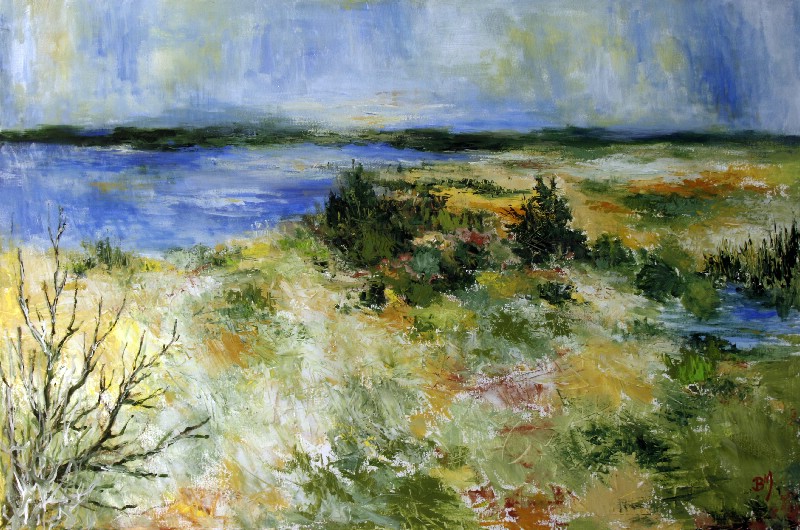 Birkketræer ved søen