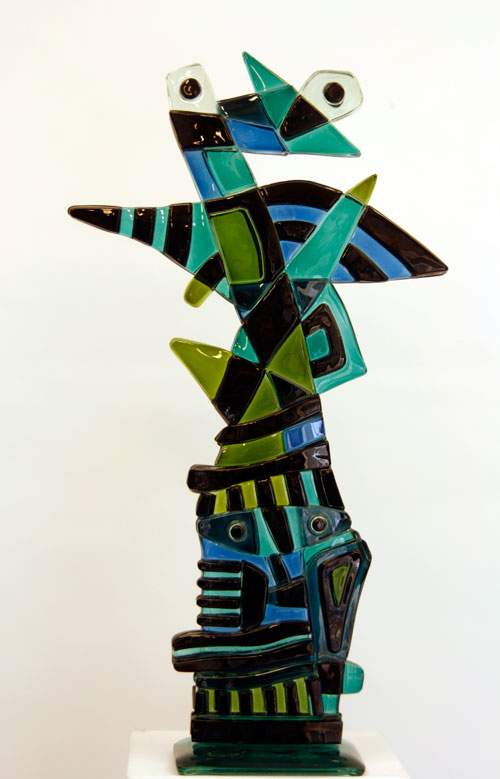  Fabeldyr - Glasskulptur ens på begge sider