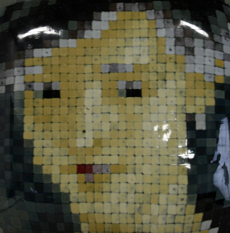 Glasrelief - glaspude