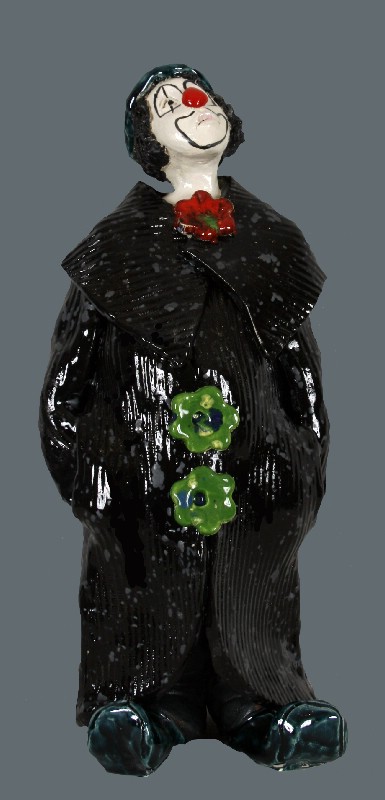 Klovn - keramisk skulptur