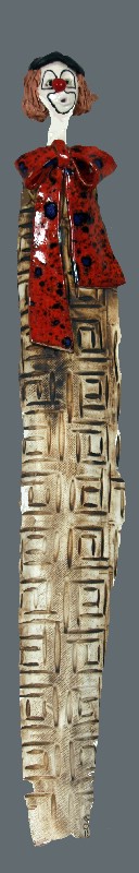 Klovn - keramisk skulptur