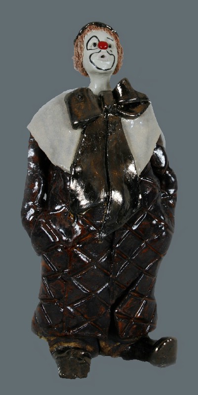 Klovn - keramisk skulptur