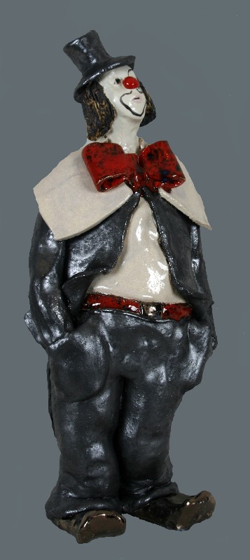 Klovn - keramisk skulptur