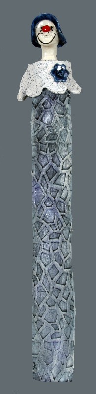 Klovn - keramisk skulptur