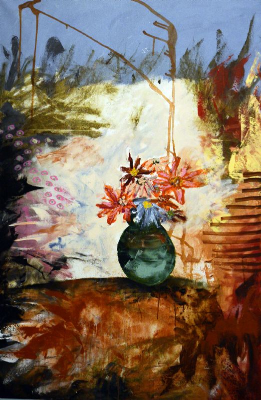 Mine blomster i flor