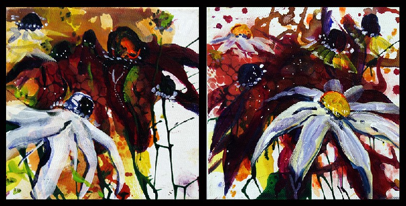 Christina Kjelsmark - 2 stk 20x20 cm