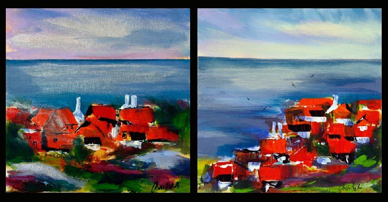 Christina Kjelsmark 2 stk 30x30 cm