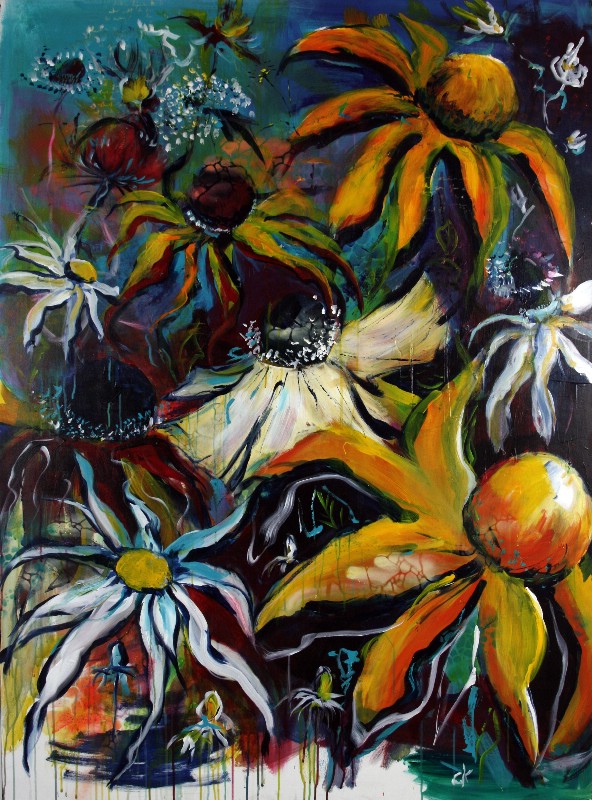 Gul solhat tæt på nat