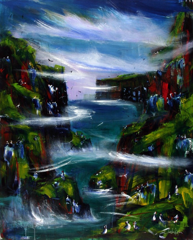 Udsigt fra Atlanterhavsbroen - Færøerne