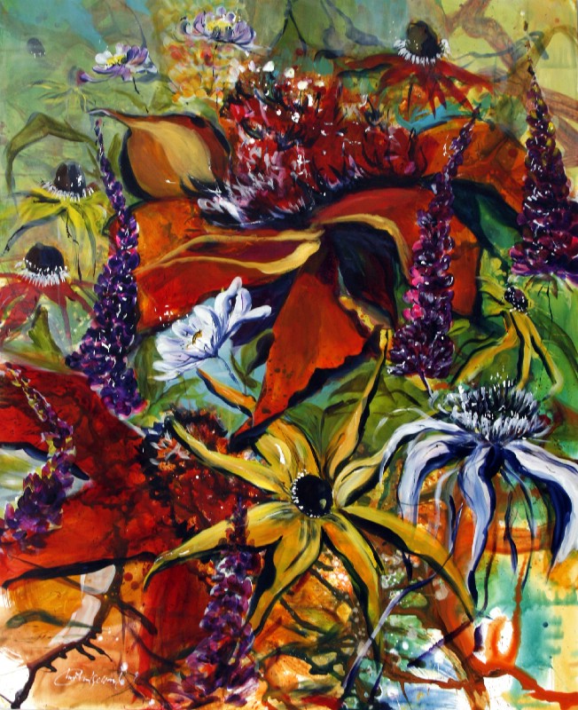 Efterårets glødende blomster