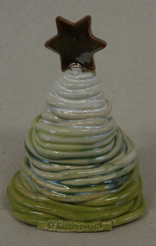 Juletræ med stjerne - keramik