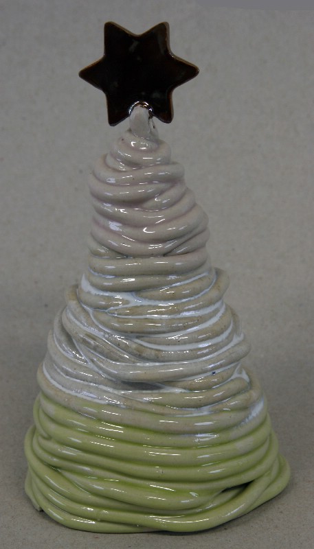 Juletræ med stjerne - keramik