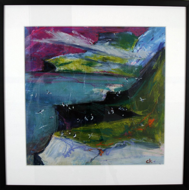 Impressions - Faroe Islands - Kunstværk bag glas