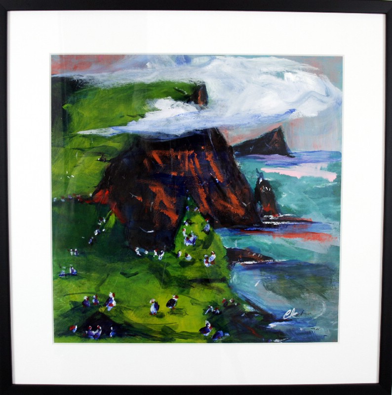 Impressions - Faroe Islands - Kunstværk bag glas