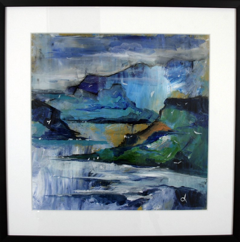 Impressions - Faroe Islands - Kunstværk bag glas