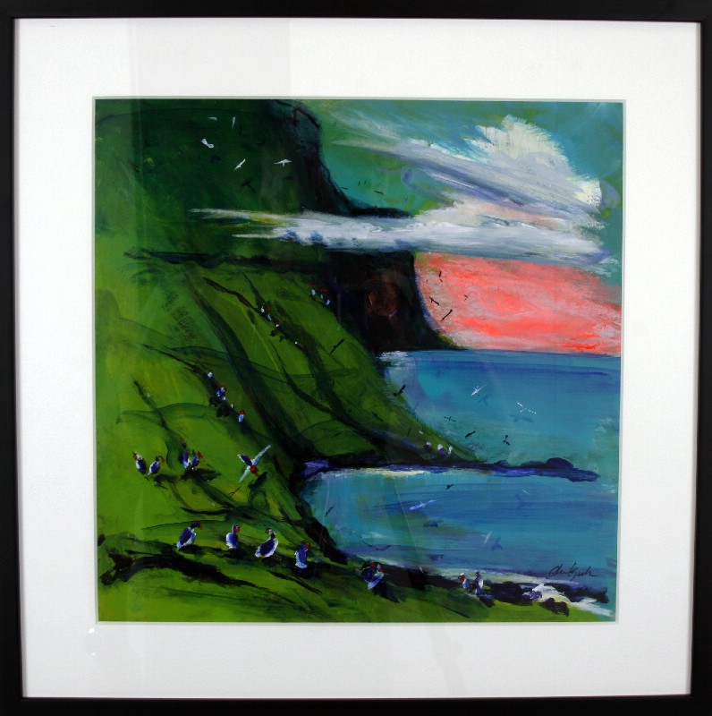 Impressions - Faroe Islands - Kunstværk bag glas