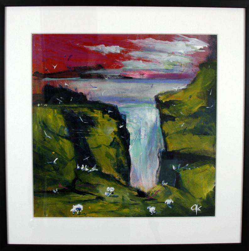 Impressions - Faroe Islands - Kunstværk bag glas