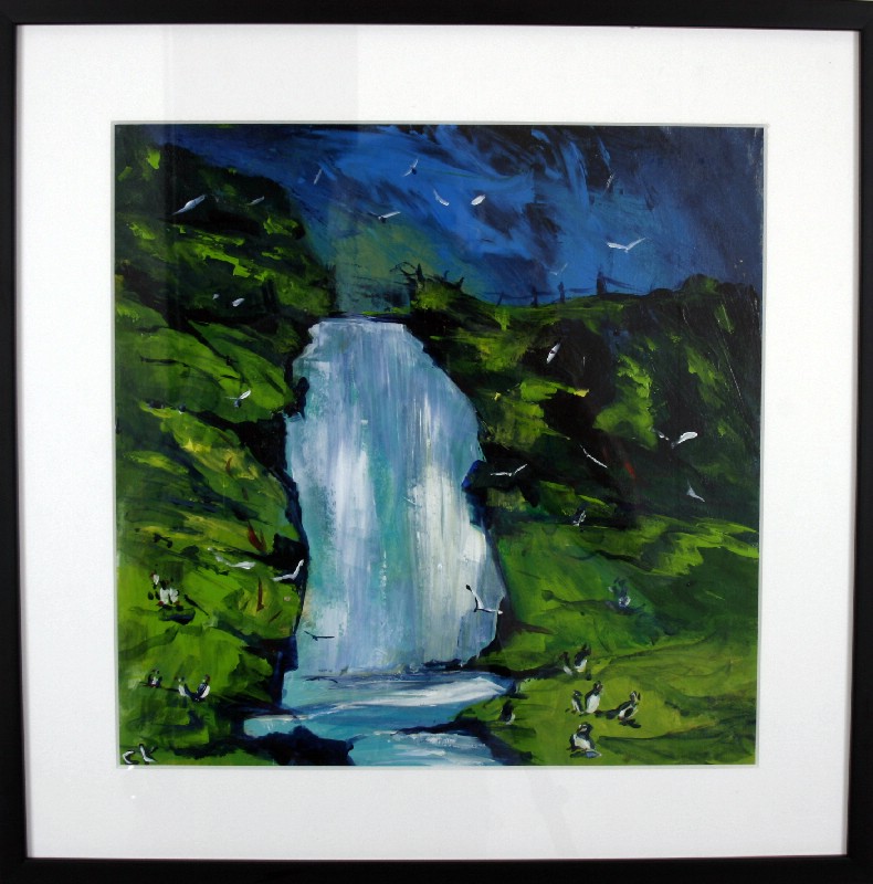 Impressions - Faroe Islands - Kunstværk bag glas