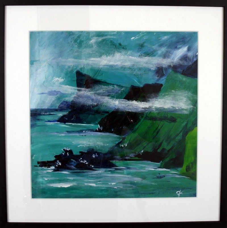 Impressions - Faroe Islands - Kunstværk bag glas