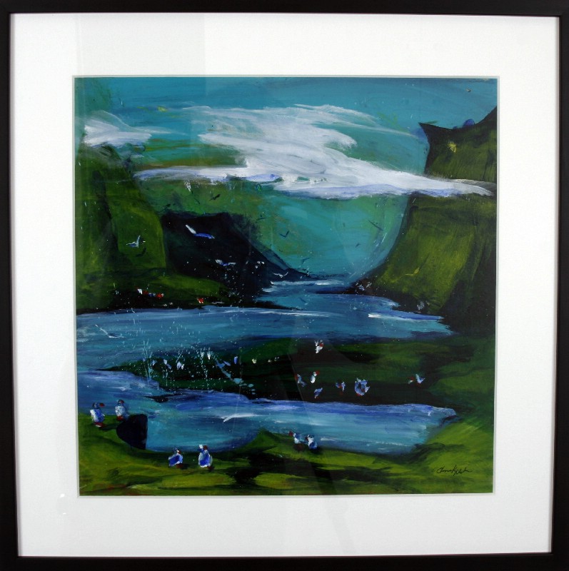 Impressions - Faroe Islands - Kunstværk bag glas