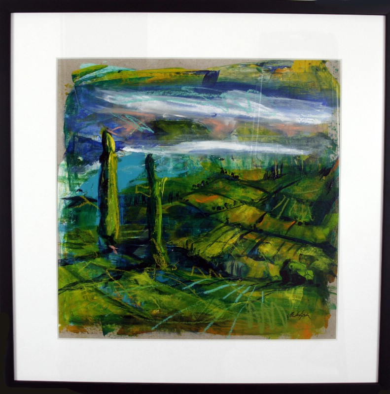 Impressions - kunstværk bag glas