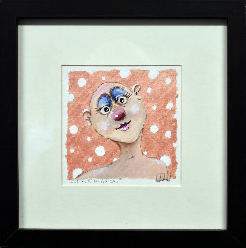 Conni Østergaard - 2 stk 25x25 cm bag glas