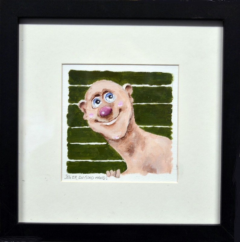 Conni Østergaard - 2 stk 25x25 cm bag glas