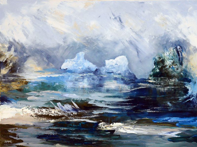 Isbjerg på fjorden - Grønland