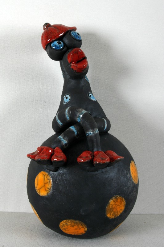 Sjov figur på kugle