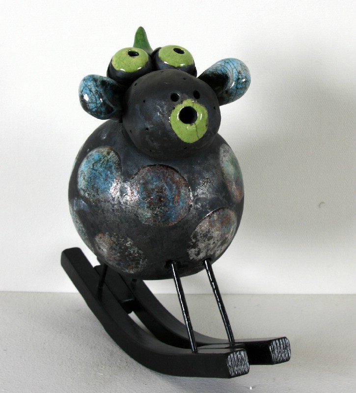 Får på gyngestativ