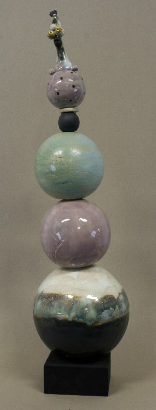 Kugleopsats med fabelfugl