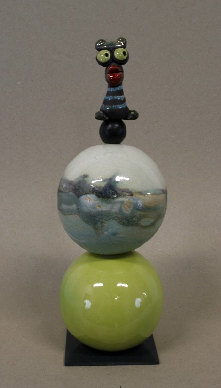 Kugleopsats med fabelfugl