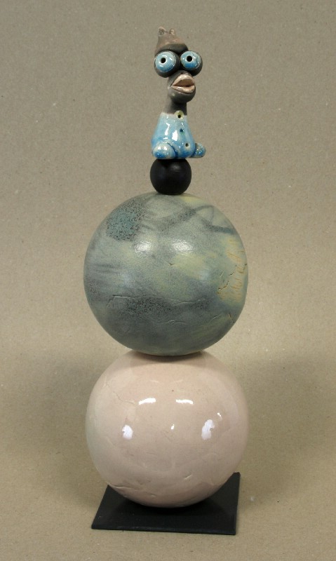 Kugleopsats med fabelfugl