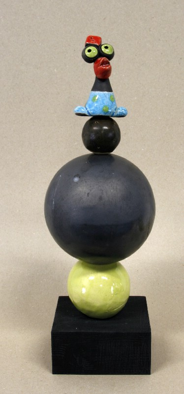 Kugleopsats med fabelfugl