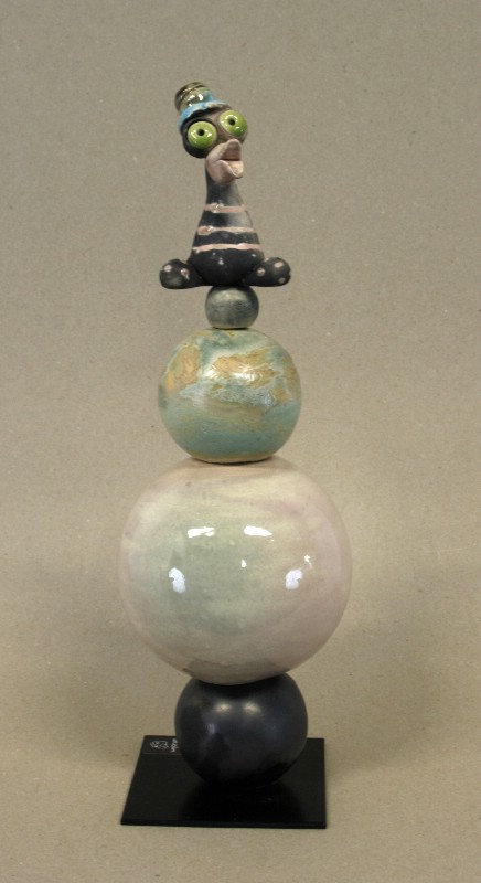 Kugleopsats med fabelfugl