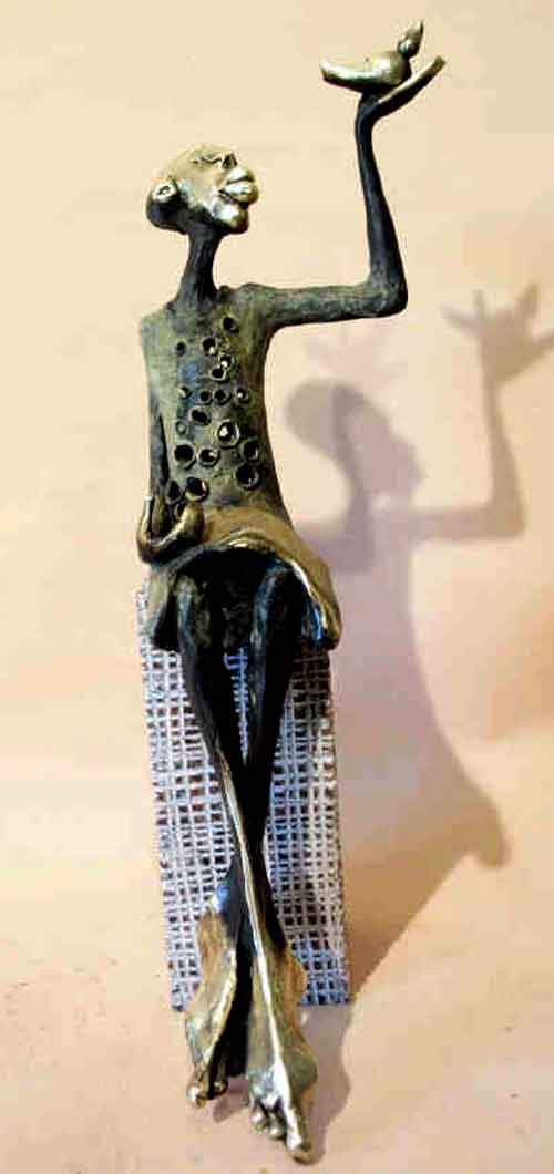 Man With A Bird - Freedom