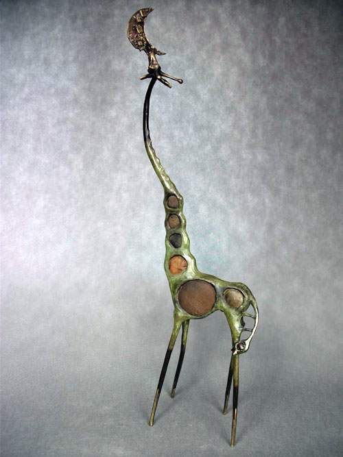 Giraffe Eating Moon II