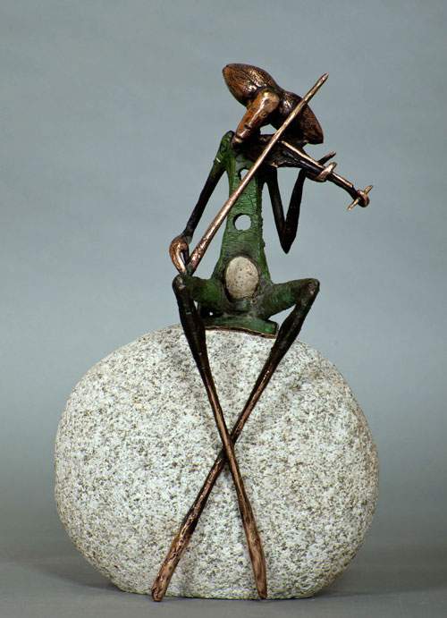 Violin Player With Holes