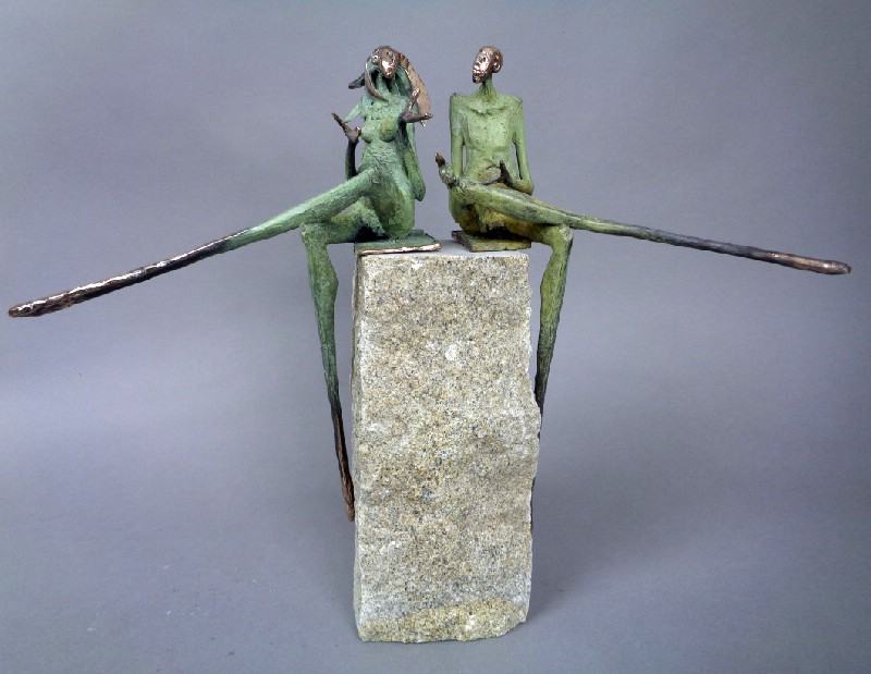 Talking Pair On A Stone