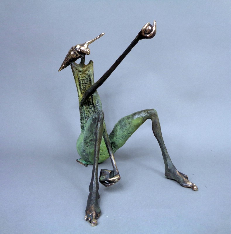 Pinocchio With Ball And Cube